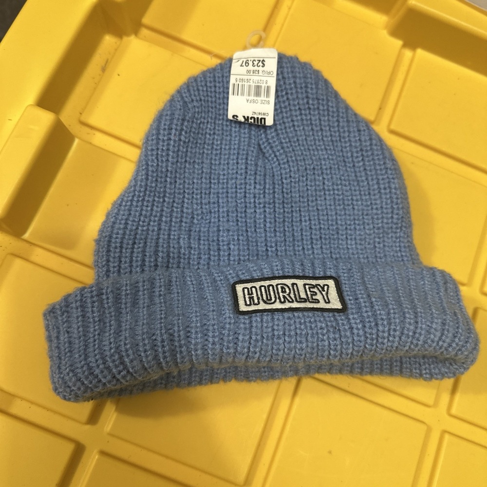 Hurley‎ Men's Winter Hat - West Bank Adjustable Cuff Beanie - Picture 2 of 3